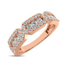 Cargar imagen en el visor de la galería, 14K Rose Gold 1/2 Ct.Tw. Diamond Stackable Band