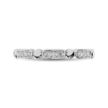 Cargar imagen en el visor de la galería, 14K White Gold 1/10 Ct.Tw. Diamond Stackable Band