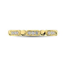 Cargar imagen en el visor de la galería, 14K Yellow Gold 1/10 Ct.Tw. Diamond Stackable Band