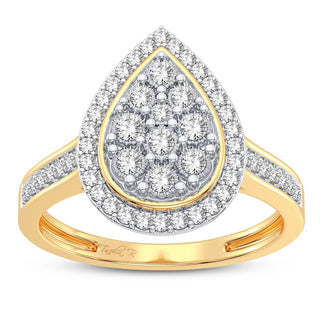 10K 0.10CT DIAMOND RING