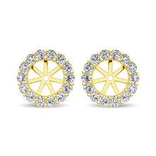 Cargar imagen en el visor de la galería, 14K Yellow Gold Diamond 1/4 Ct.Tw. Earrings Jacket