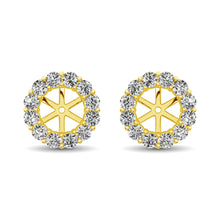 Cargar imagen en el visor de la galería, 14K Yellow Gold Diamond 1/3 Ct.Tw. Earrings Jacket