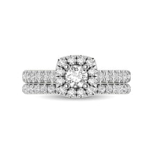 Cargar imagen en el visor de la galería, 14KT White Gold 1Ct.Tw. Diamond keyani Bridal Ring