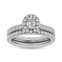 Cargar imagen en el visor de la galería, 14KT White Gold 1Ct.Tw. Diamond keyani Bridal Ring