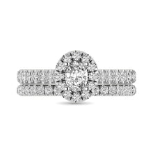 Cargar imagen en el visor de la galería, 14KT White Gold 1Ct.Tw. Diamond keyani Bridal Ring