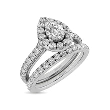 Cargar imagen en el visor de la galería, 14KT White Gold 1Ct.Tw. Diamond keyani Bridal Ring
