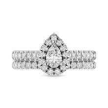 Cargar imagen en el visor de la galería, 14KT White Gold 1Ct.Tw. Diamond keyani Bridal Ring