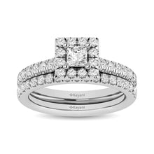 Cargar imagen en el visor de la galería, 14KT White Gold 1Ct.Tw. Diamond keyani Bridal Ring
