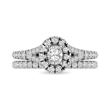 Cargar imagen en el visor de la galería, 14KT White Gold 1Ct.Tw. Diamond keyani Bridal Ring