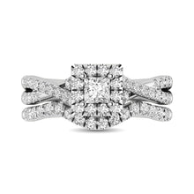 Cargar imagen en el visor de la galería, 14KT White Gold 1Ct.Tw. Diamond keyani Bridal Ring