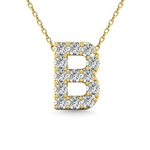 Load image into Gallery viewer, Diamond 1/8 Ct.Tw. Letter B Pendant in 14K Yellow Gold&quot;