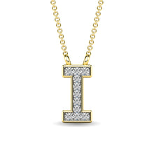 Cargar imagen en el visor de la galería, Diamond 1/20 Ct.Tw. Letter I Pendant in 10K Yellow Gold
