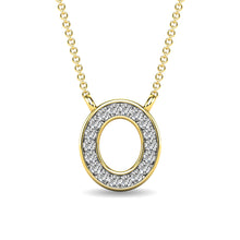 Cargar imagen en el visor de la galería, Diamond 1/20 Ct.Tw. Letter O Pendant in 10K Yellow Gold