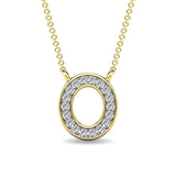 Diamond 1/20 Ct.Tw. Letter O Pendant in 10K Yellow Gold