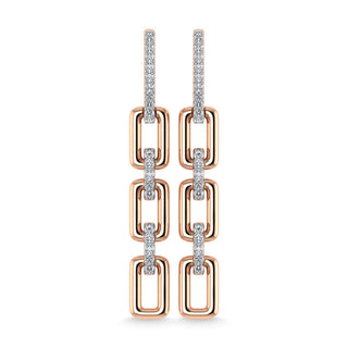 Diamond 1/6 Ct.Tw. Danglers Earrings in 10K Rose Gold