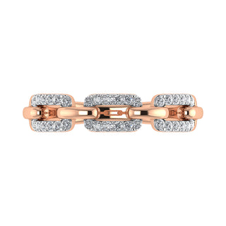 10K Rose Gold 1/4 Ct.Tw. Diamond Fashion Ring