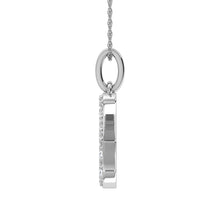Load image into Gallery viewer, Diamond 1/8 Ct.Tw. Letter K Pendant in 10K White Gold