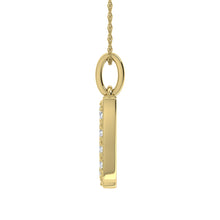 Load image into Gallery viewer, Diamond 1/8 Ct.Tw. Letter N Pendant in 10K Yellow Gold