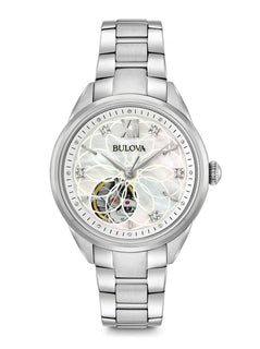 Bulova Ladies Diamond Automatic MOP 96P181