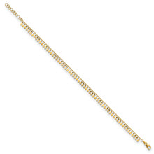 Load image into Gallery viewer, 14K Polished Fancy 9in Plus 1 in ext. Anklet