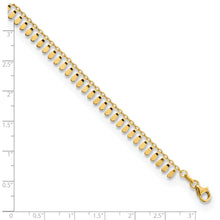 Load image into Gallery viewer, 14K Polished Fancy 9in Plus 1 in ext. Anklet