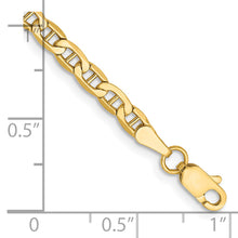 Load image into Gallery viewer, 14k 3.2mm Semi-Solid Anchor Chain Anklet