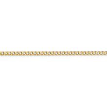 Cargar imagen en el visor de la galería, 14k 2.5mm Semi-Solid Curb Chain