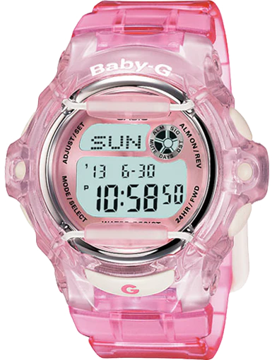 Casio G-Shock Reloj digital rosa / transparente BG169R-4
