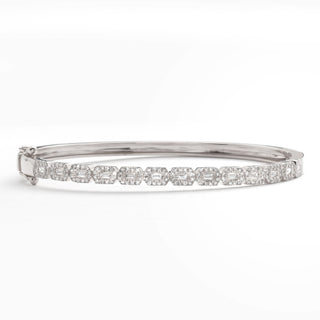 14KW 1.00CTW DIAMOND BAGUETTE SINGLE ROW CLUSTER
