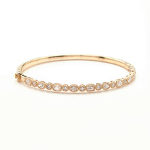 Load image into Gallery viewer, 14KY 1.85CTW OVAL, EMERALD, ROUND DIAMOND BEZEL
