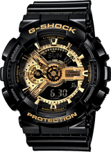 G-Shock Reloj analógico digital con correa de resina negra para hombre GA110GB-1A