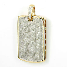 Load image into Gallery viewer, 10KY 2.50CTW DIAMOND DOGTAG