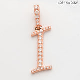 14KR 0.35CTW DIAMOND INITIAL PENDANT