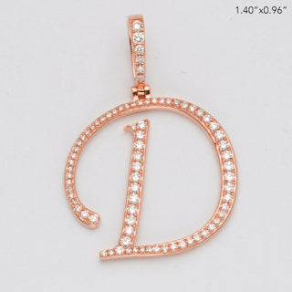 14KR 0.60CTW DIAMOND INITIAL PENDANT