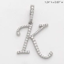 Load image into Gallery viewer, 14KW 0.60CTW DIAMOND INITIAL PENDANT