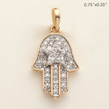 Load image into Gallery viewer, 14KY 0.15CTW DIAMOND EVIL EYE WITH STAR