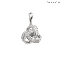 Load image into Gallery viewer, 14KW 0.05CTW DIAMOND TRIPLE TWISTED CELTIC KNOT