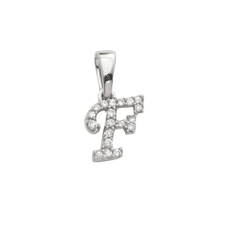 14KW 0.06CTW DIAMOND INITIAL PENDANT