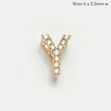 Load image into Gallery viewer, 14KY 0.15CTW DIAMOND INITIAL SLIDE PENDANT