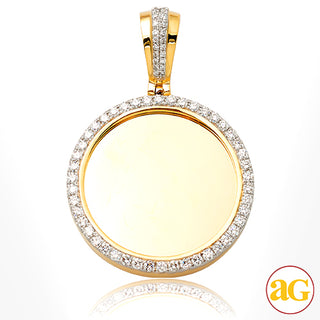10KY 1.15CTW DIAMOND MEMORY PENDANT - SINGLE ROW