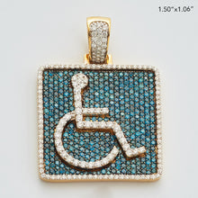 Load image into Gallery viewer, 10KY 3.60CTW BLUE AND WHITE DIAMOND HANDICAP