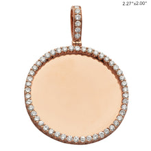 Cargar imagen en el visor de la galería, 10KR 3.85CTW DIAMOND ROUND MEMORY PENDANT