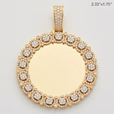 10KY 3.10CTW DIAMOND ROUND CLUSTER MEMORY PENDANT