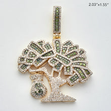Load image into Gallery viewer, 10KY 3.25CTW GREEN AND WHITE DIAMOND MONEY TREE