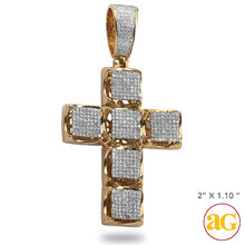 Load image into Gallery viewer, 10KY 1.00CTW MICROPAVE DIAMOND 4-PRONG SQUARE