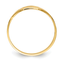 Cargar imagen en el visor de la galería, 14k Polished Square Signet Baby Ring