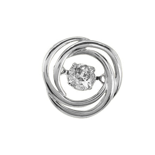 14KW 0.20CTW DANCING DIAMOND PENDANT