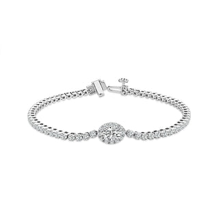 Diamond Bracelet 3 ct tw 14k White Gold