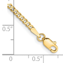 Load image into Gallery viewer, 14k 2.2mm Flat Beveled Curb Chain Anklet