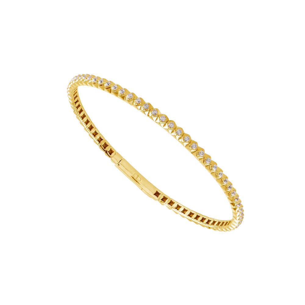 Diamond Bangles 0.84 ct tw 14k White Gold